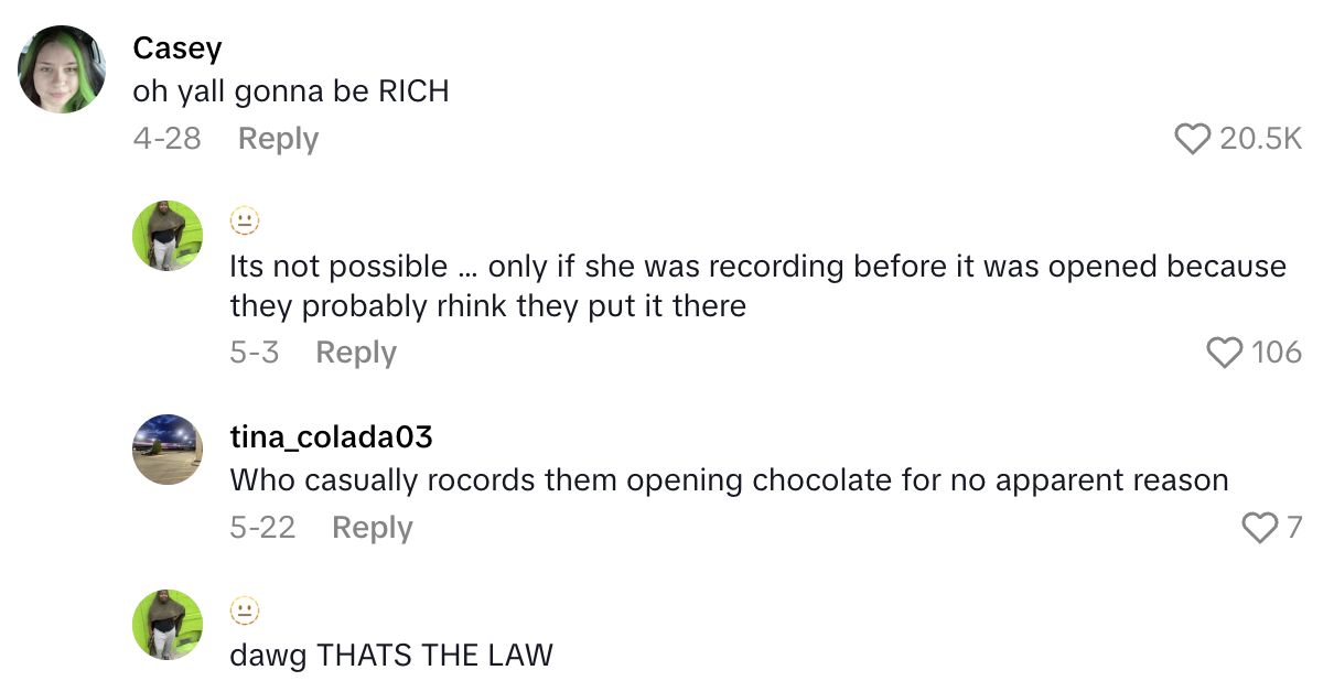 Screenshot 2025 06 26 at 2.31.07 PM Cadbury Customer Said She Found A Staple In Her Chocolate Bar.   The lawsuit is getting serious now.